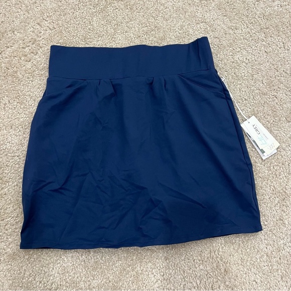 Heather Grey Harper Skort Women’s Size Small Navy $70 915541303 Tennis Golf New - Picture 1 of 13